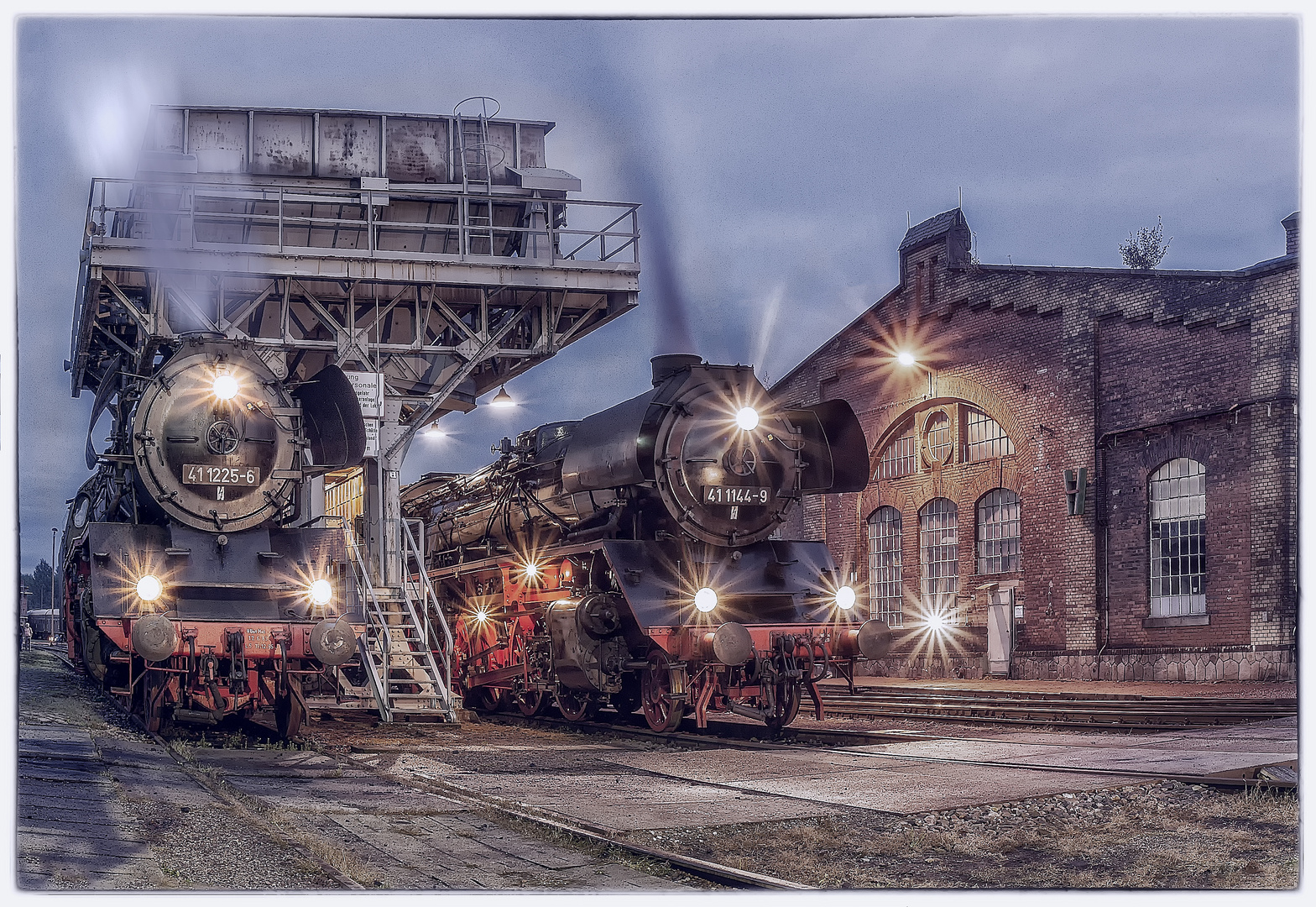 BR 41 im sächsischen Eisenbahnmuseum in Chemnitz Hilbersdorf Foto