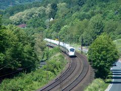 BR 605 von Gemünden Richtung Würzburg nach.....