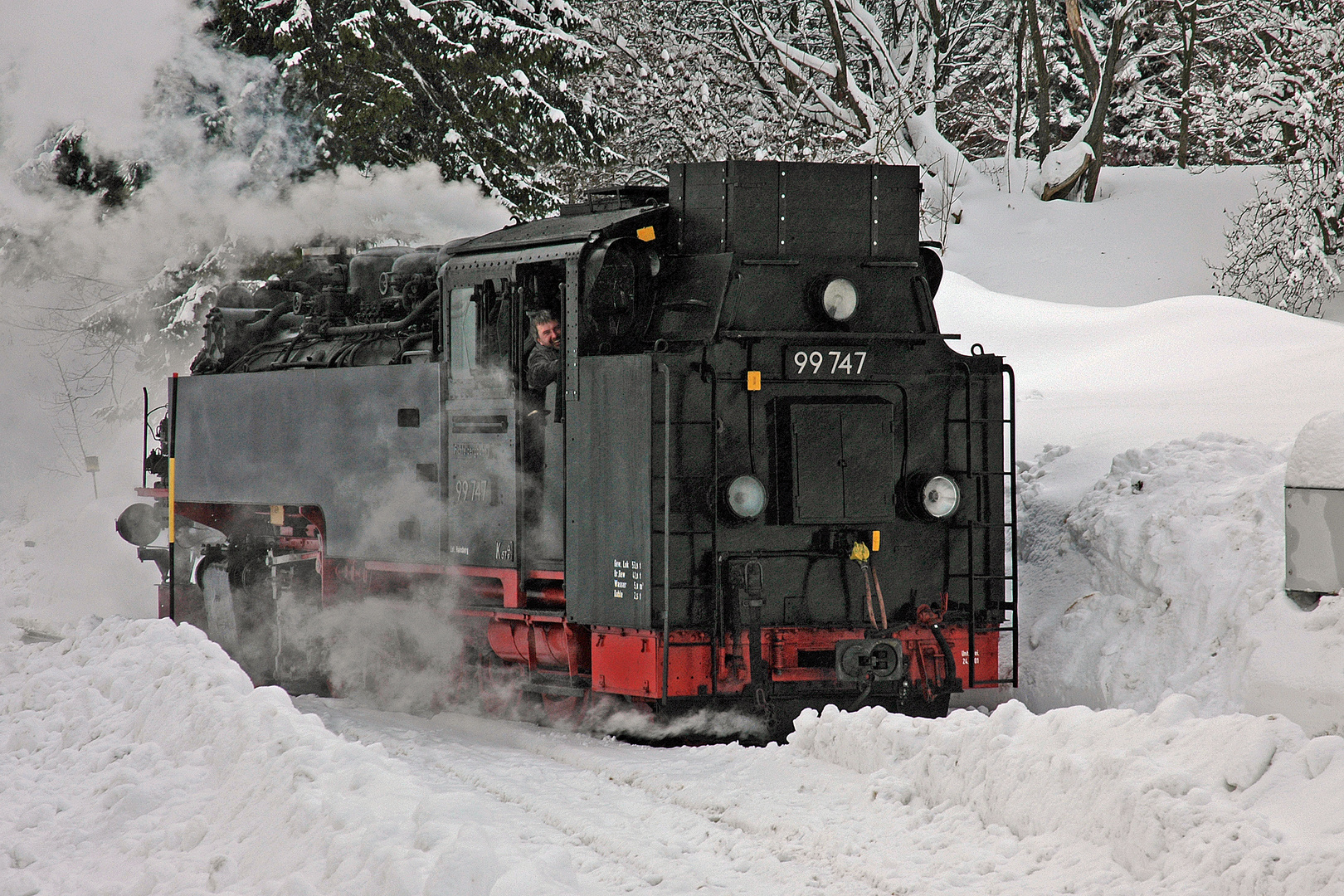 BR 99 747 Fichtelberg Bahn Oberwiesental Dez.2005