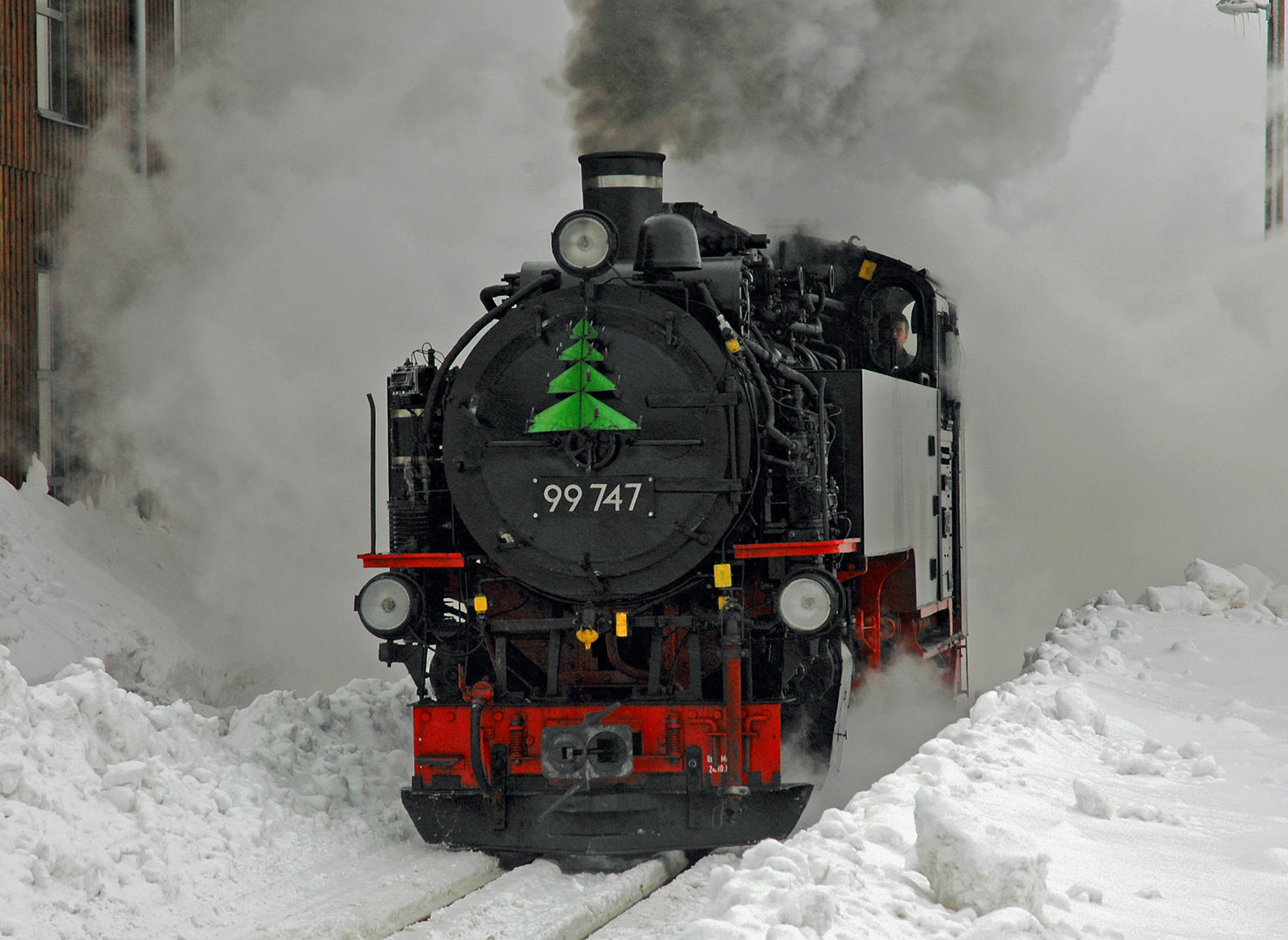 BR 99 747 Fichtelbergbahn Oberwiesental 2005 03. Dez. 