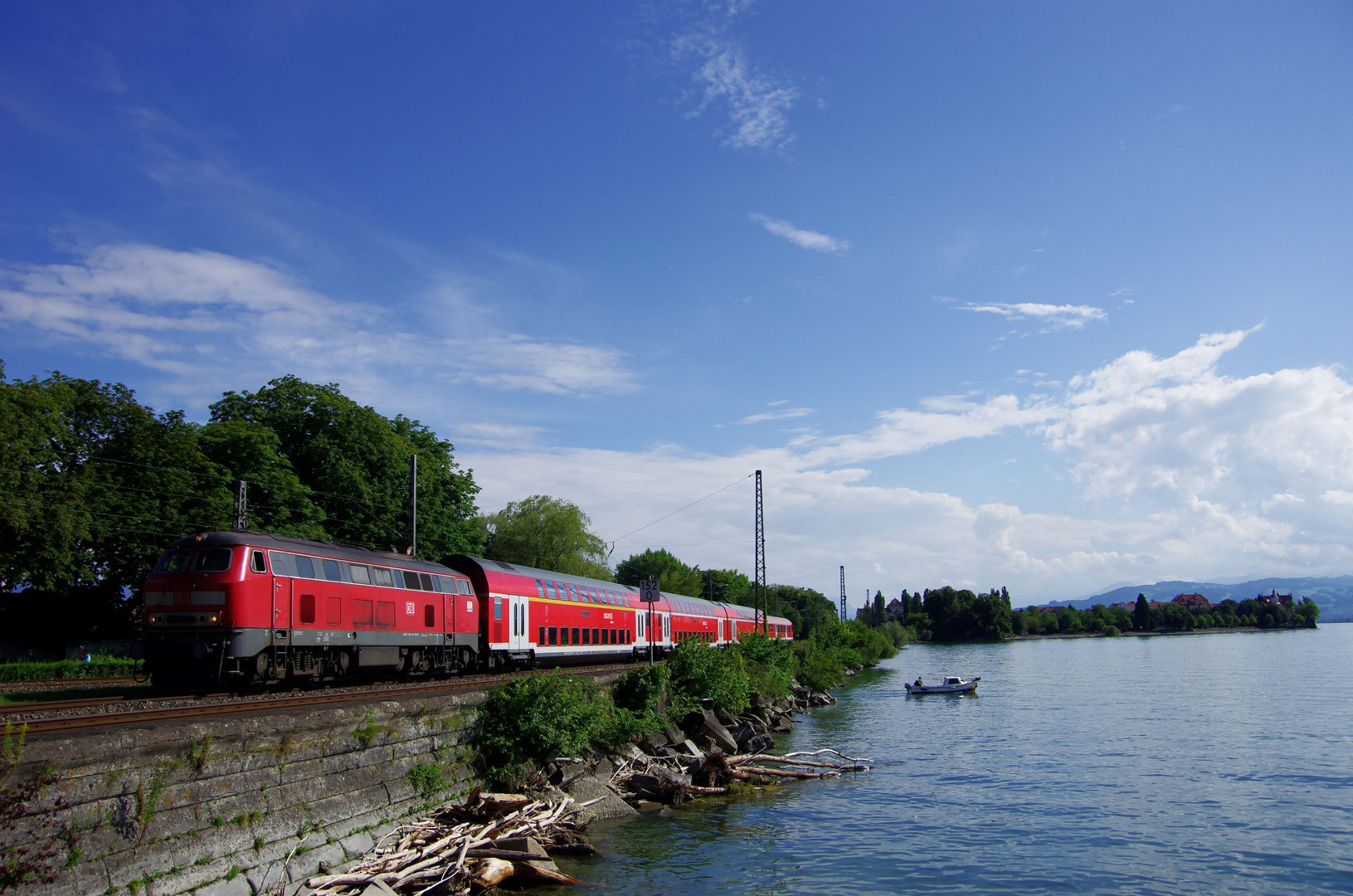 BR218 mit IRE am Bodensee