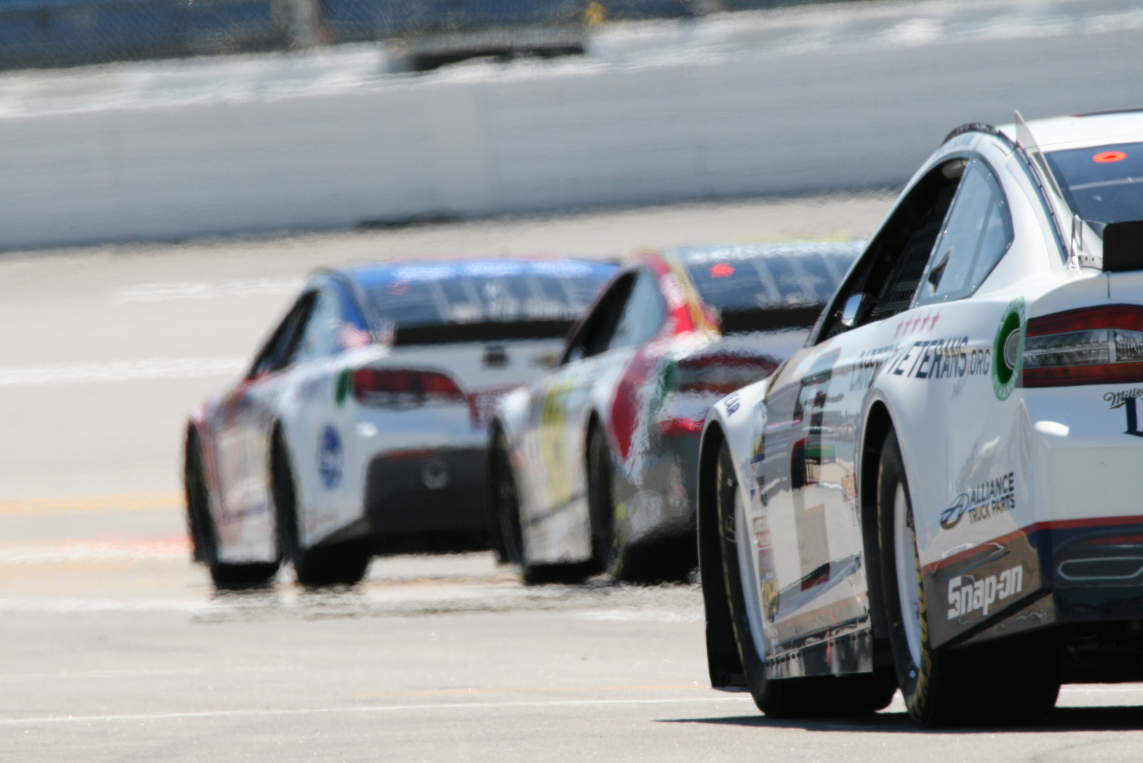 Brad Keselowski leaving pit road