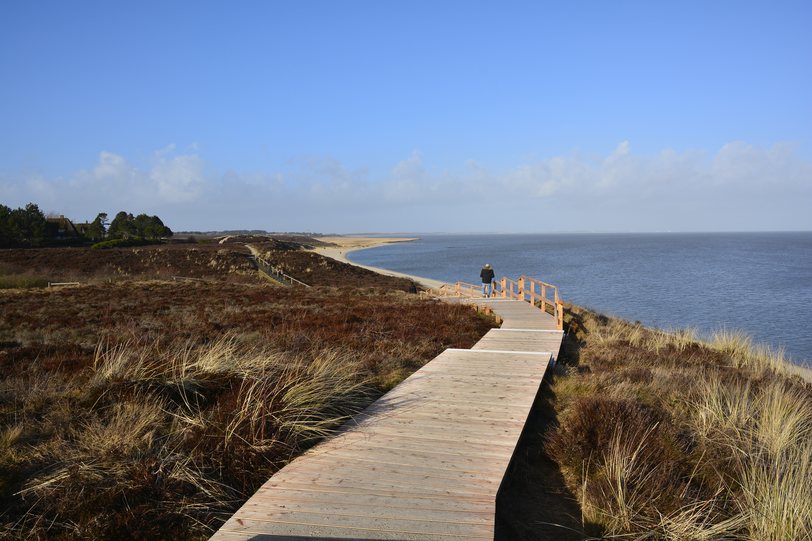 BRADERUP AUF SYLT - HOLZSTEG DURCH DIE BRADERUPER HEIDE - FEBRUAR 2015