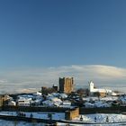 Braganza Castle with snow