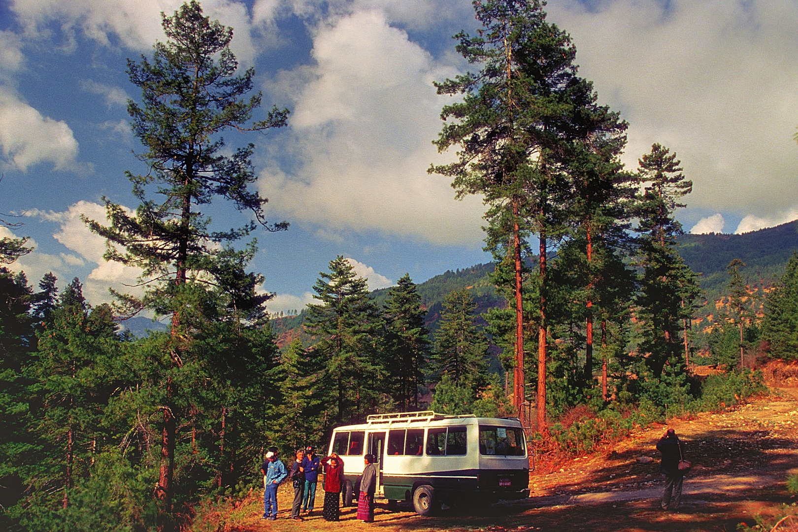 Brake for lunch beside the Bhutanese transnational highway