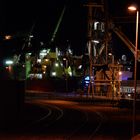 Braker Hafen bei Nacht