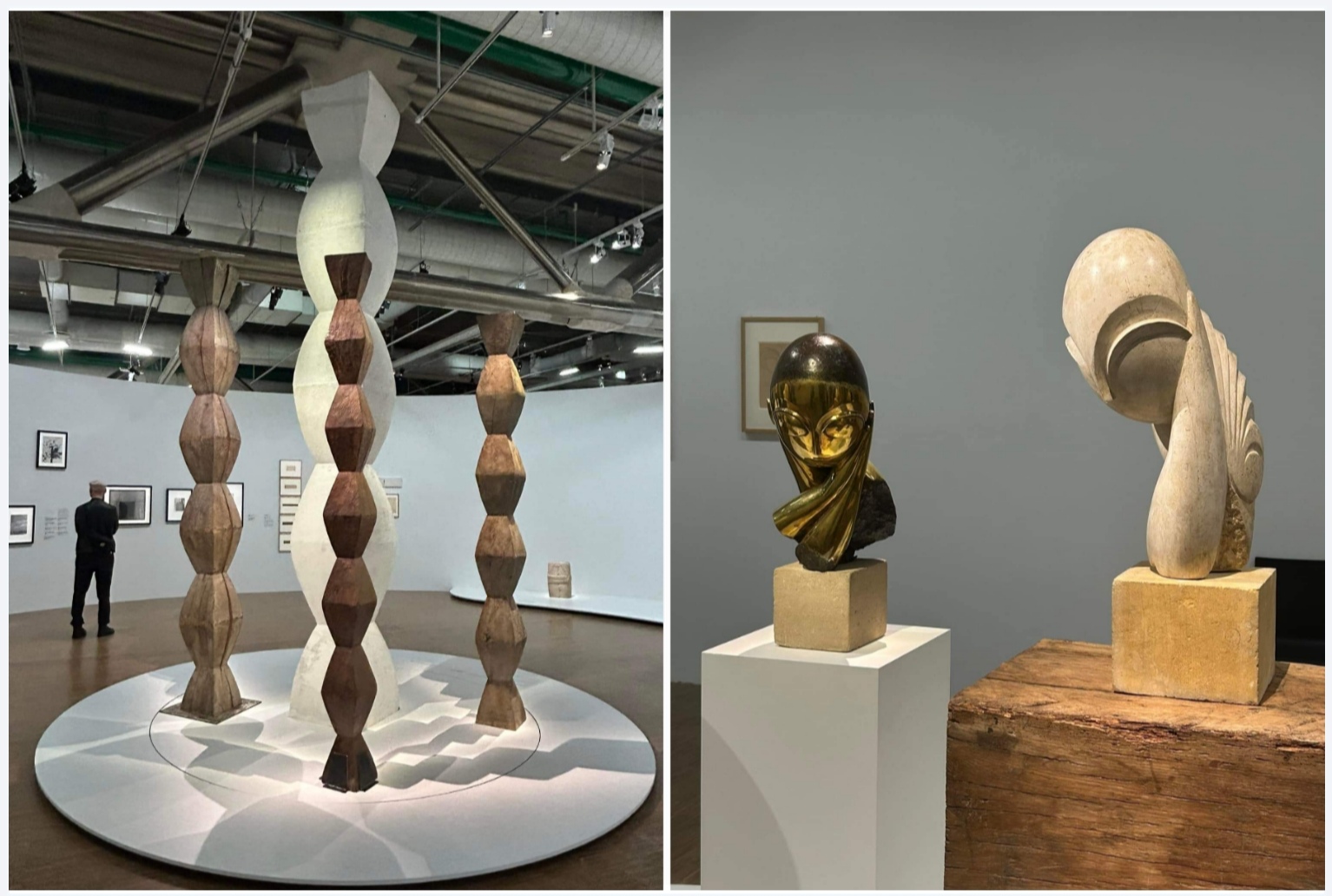 Brancusi Sculptures, Centre Pompidou, Paris, France 