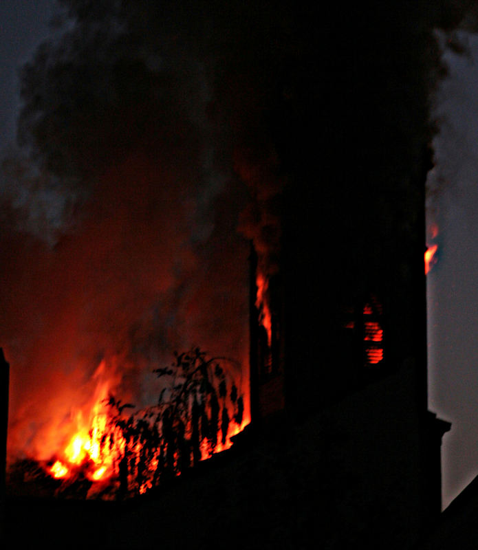 Brand der St. Bonifatius Kirche in Lörrach