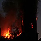 Brand der St. Bonifatius Kirche in Lörrach