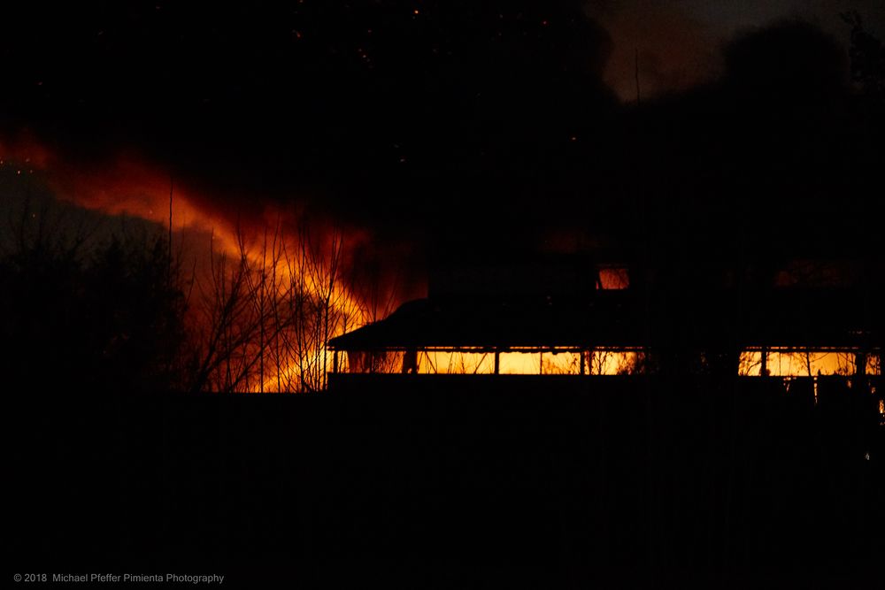 Brand einer Lagerhalle in Berlin Wittenau II