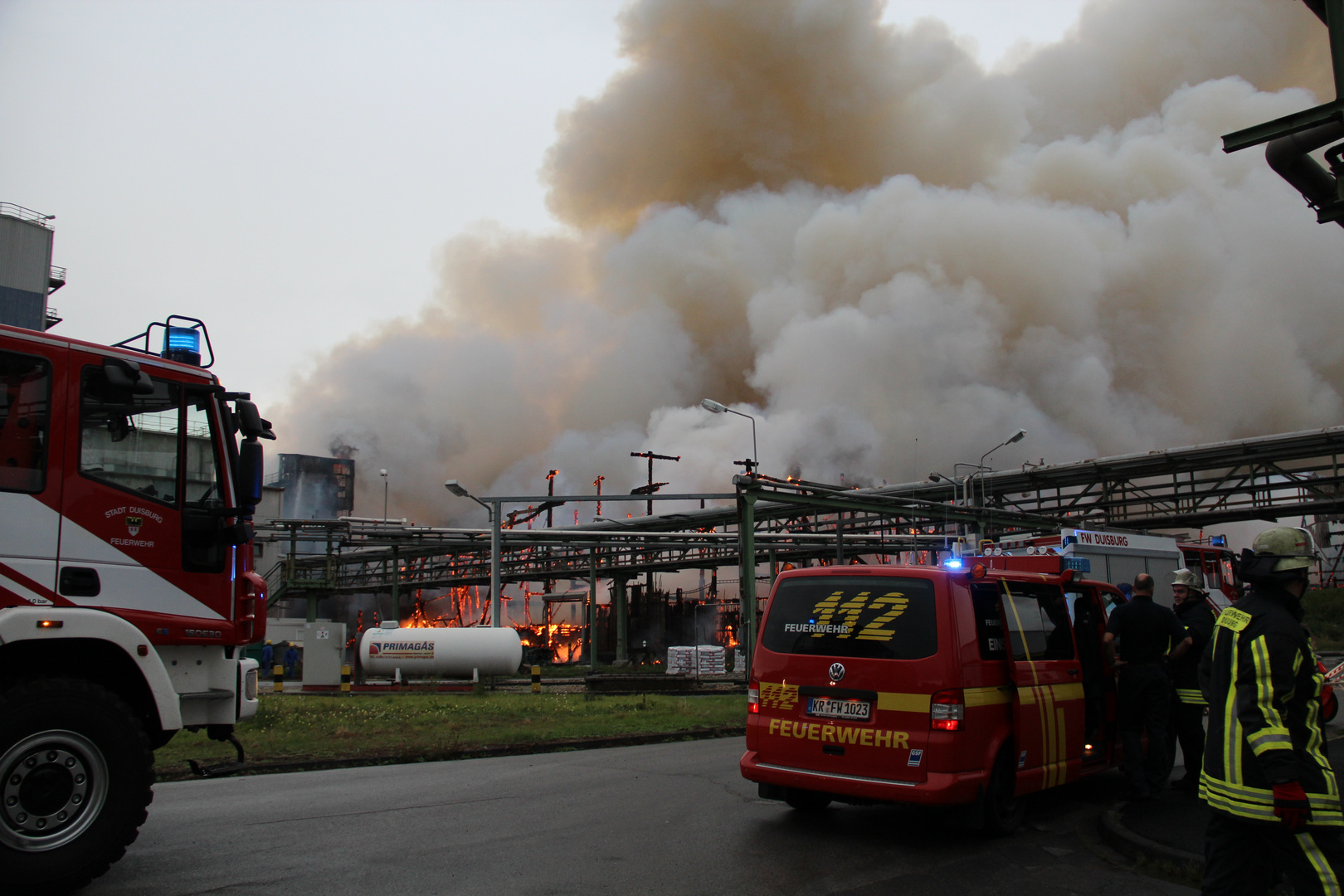 " Brand in Krefeld "