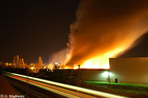 Brand in Leipzig-Leutzsch am 13.10.07