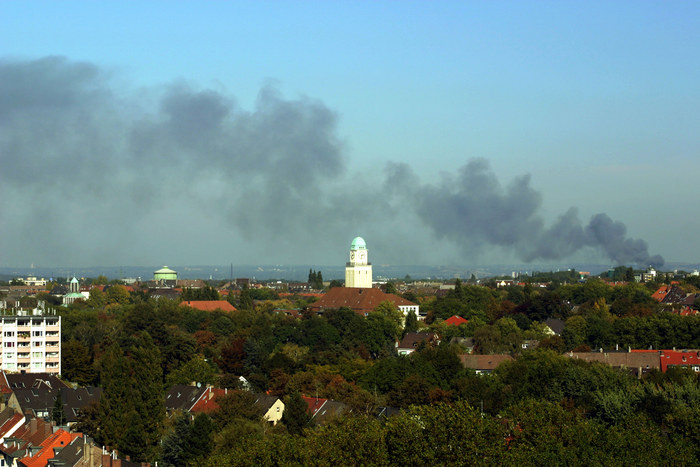 Brand in Textilfabrik