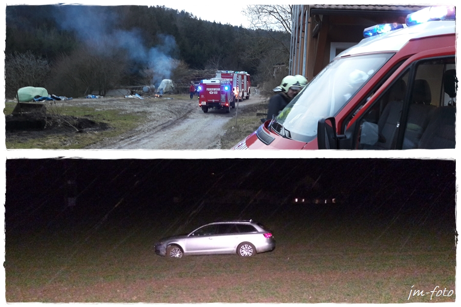 Brand und Unfall