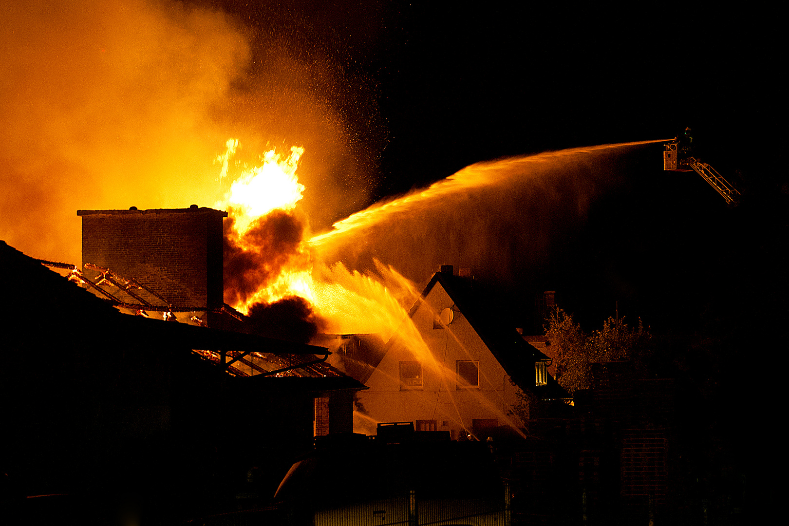 Brandbekämpfer im Einsatz