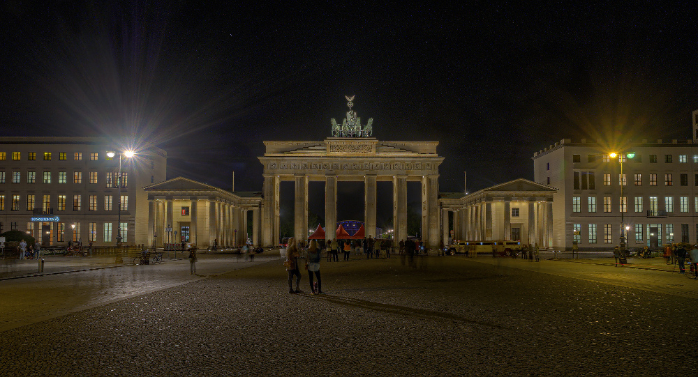 Brandeburger Tor bei Nacht