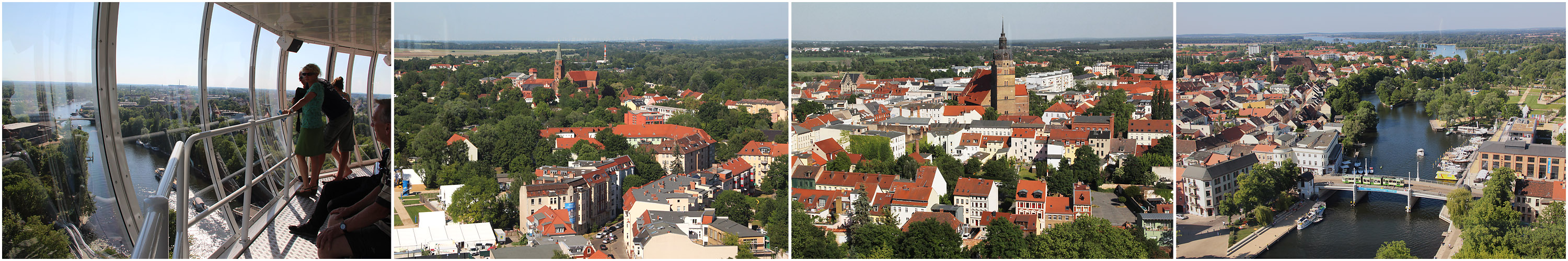 Brandenburg an der Havel von oben zu sehen ...