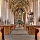 Brandenburger Kirchen,- Blick in die evangl. Kirche Herzberg/Elster.