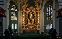 Brandenburger Kirchen,- Blick in die St.Jacobi Kirche in Nauen.