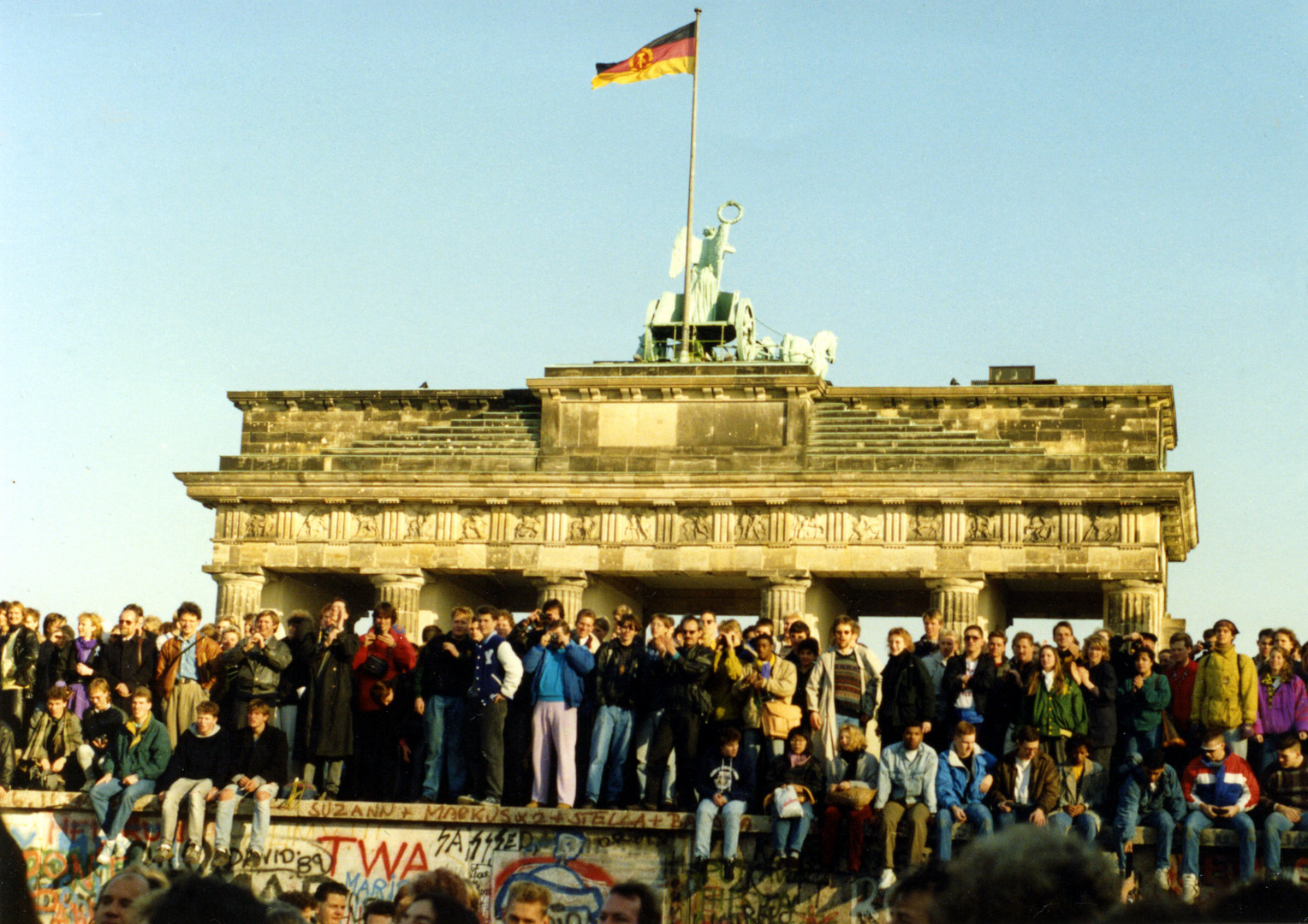 Brandenburger Tor am 10. November 1989