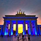 Brandenburger Tor anläßlich des Starts des Festivals Berlin leuchtet
