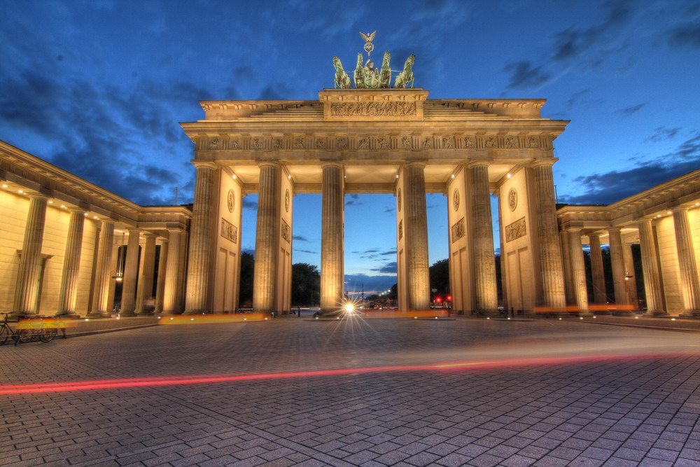 *Brandenburger Tor, blaue Stunde