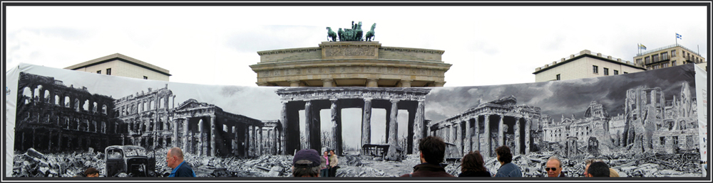 Brandenburger Tor - gestern und heute