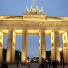 Brandenburger Tor in Berlin am Abend