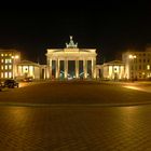 Brandenburger Tor in Berlin bei Nacht