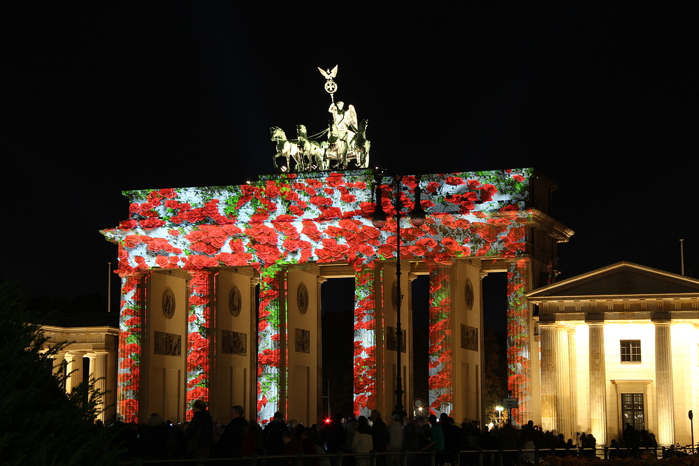 Brandenburger Tor in Berlin beim Festival of Lights 2013
