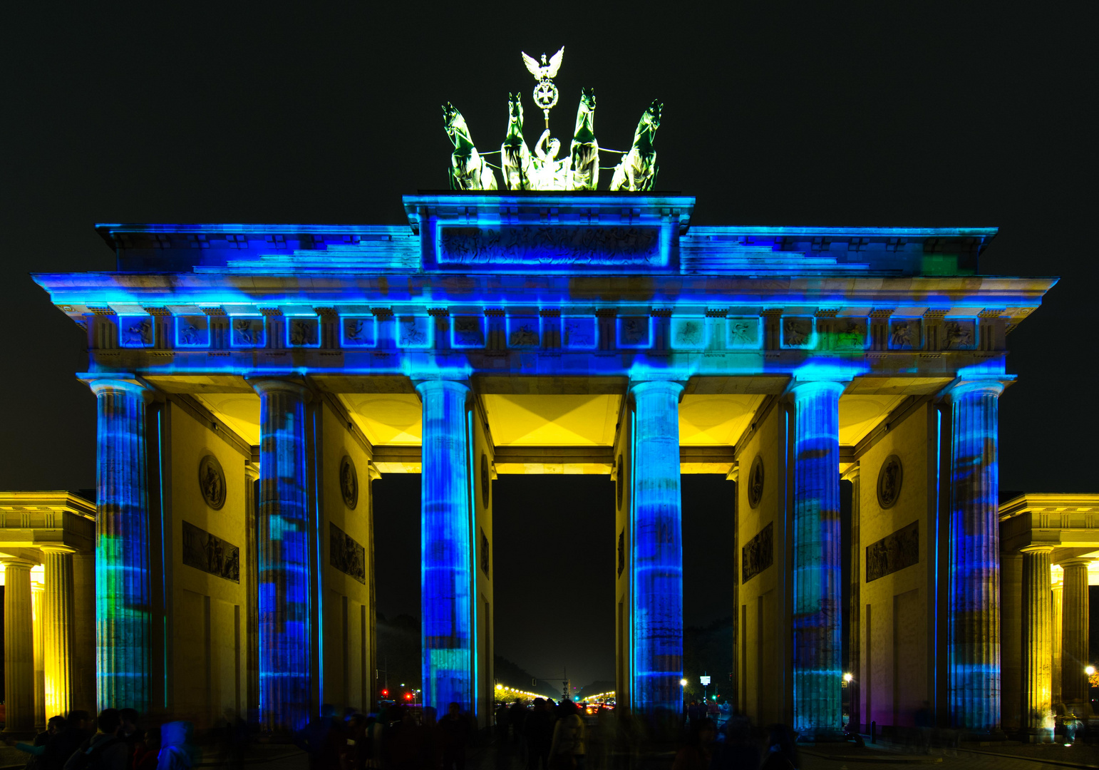 Brandenburger Tor in Blau