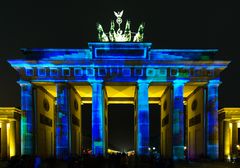 Brandenburger Tor in Blau