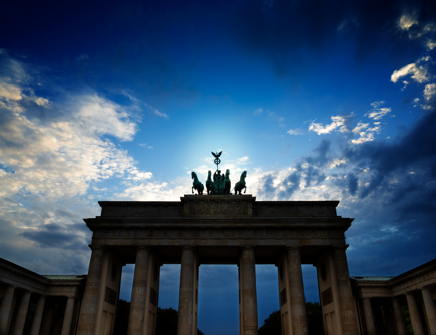 Brandenburger Tor in Blau