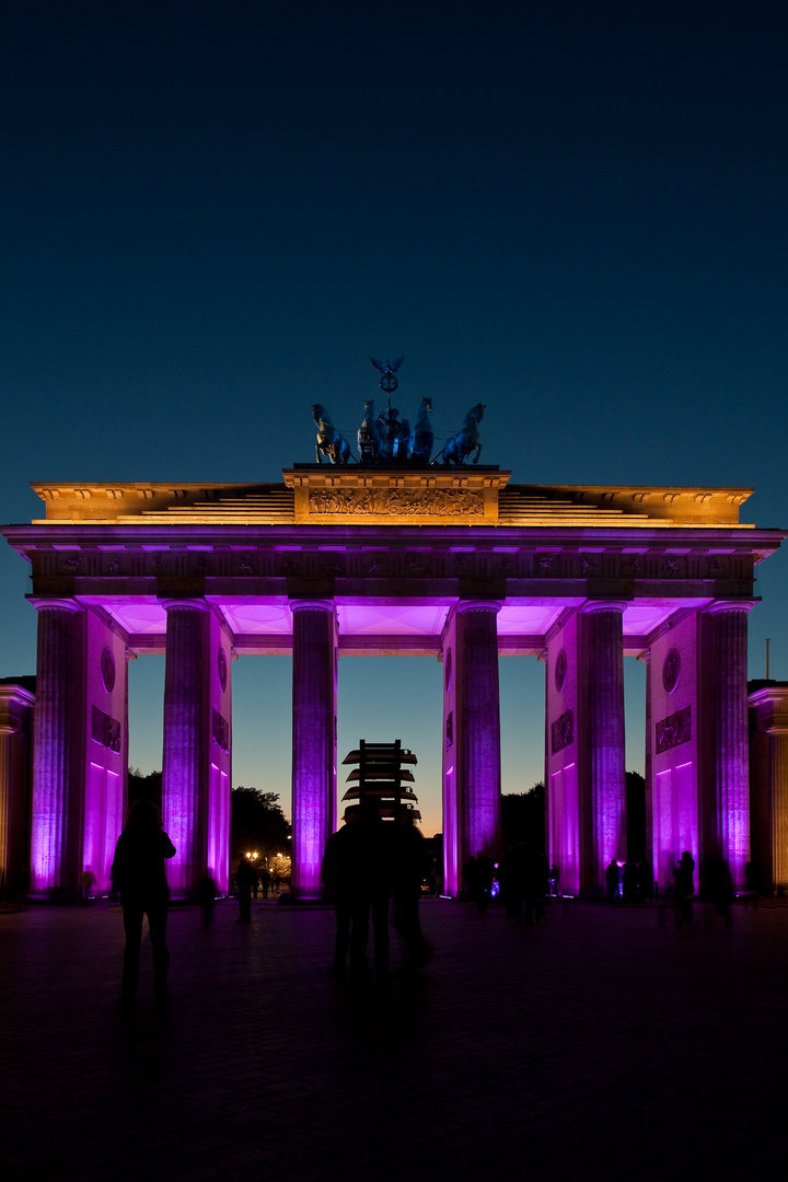 Brandenburger Tor in pink