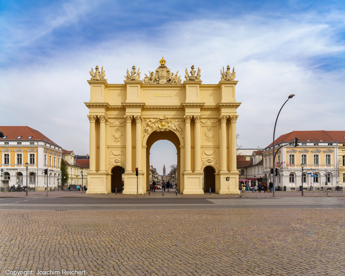 Brandenburger Tor in Potsdam von der Stadtaußenseite aus gesehen