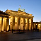 Brandenburger Tor kurz vor Sonnenuntergang