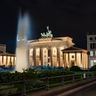 Brandenburger Tor mit Wasserfontäne