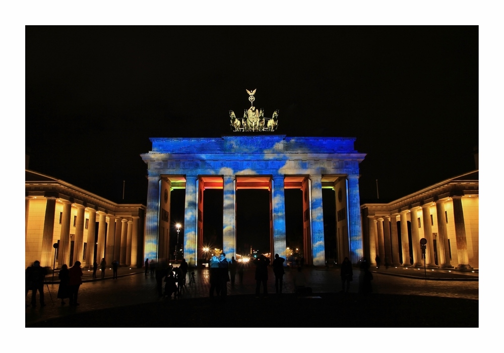 Brandenburger Tor mit Wolken