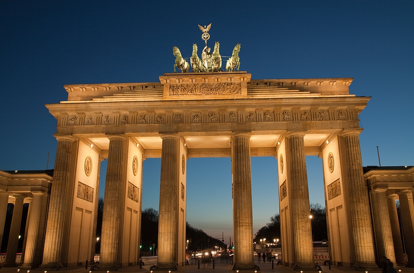 Brandenburger Tor mußte sein. Auch in Farbe.