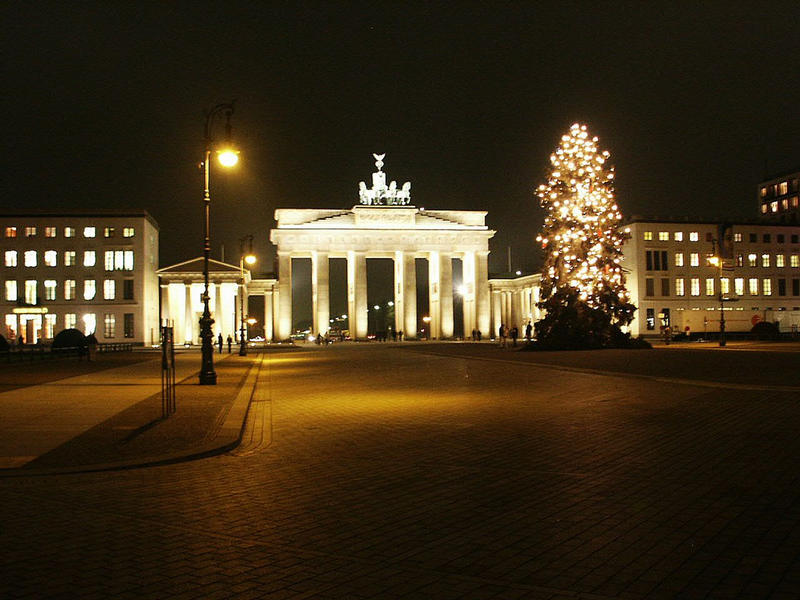 Brandenburger Tor vor Weihnachten