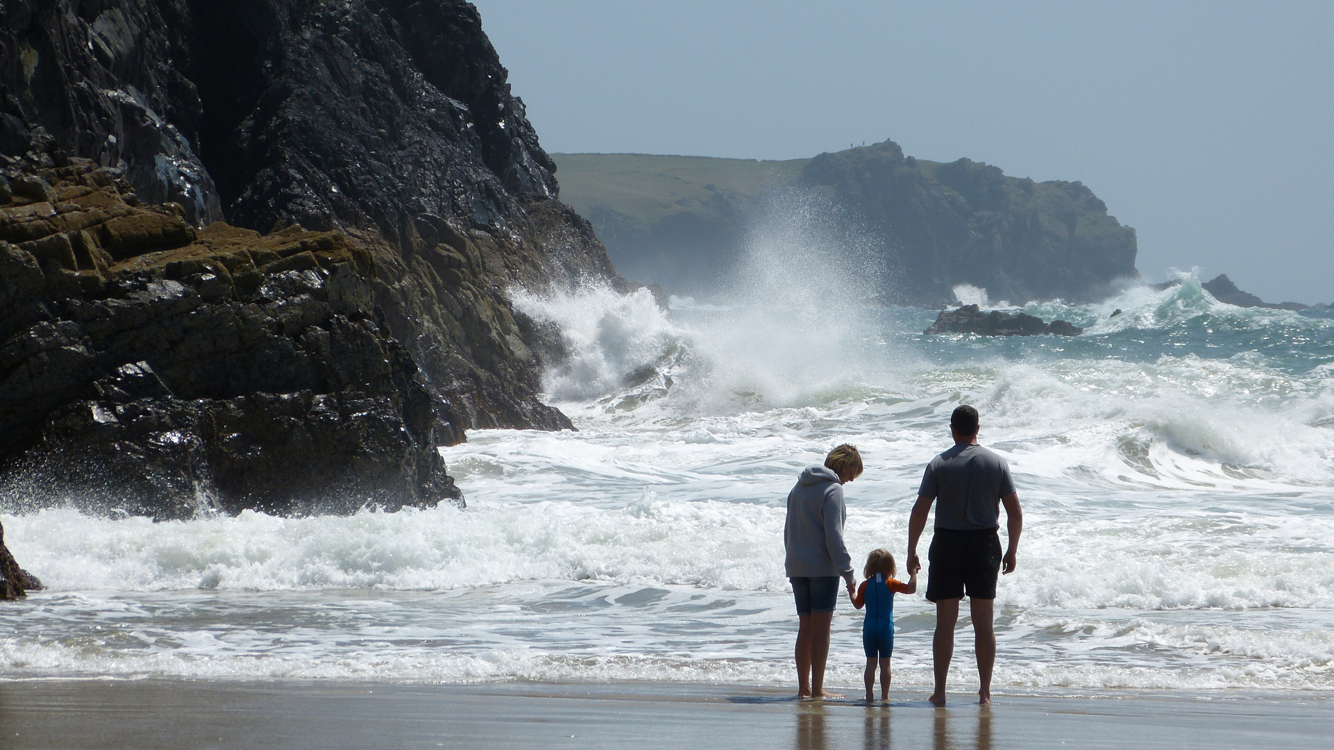 Brandung am Kynance Cove, Cornwall