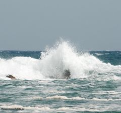 Brandung am Mittelmeer - Cotè Azur, Agay