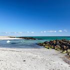 Brandung am Strand mit Buhne bei Skagen (Nordjütland, Dänemark)