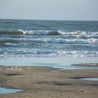 Brandung am Strand von Noordwijk