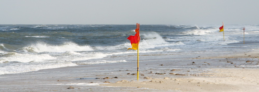 Brandung am Strand von Spiekeroog