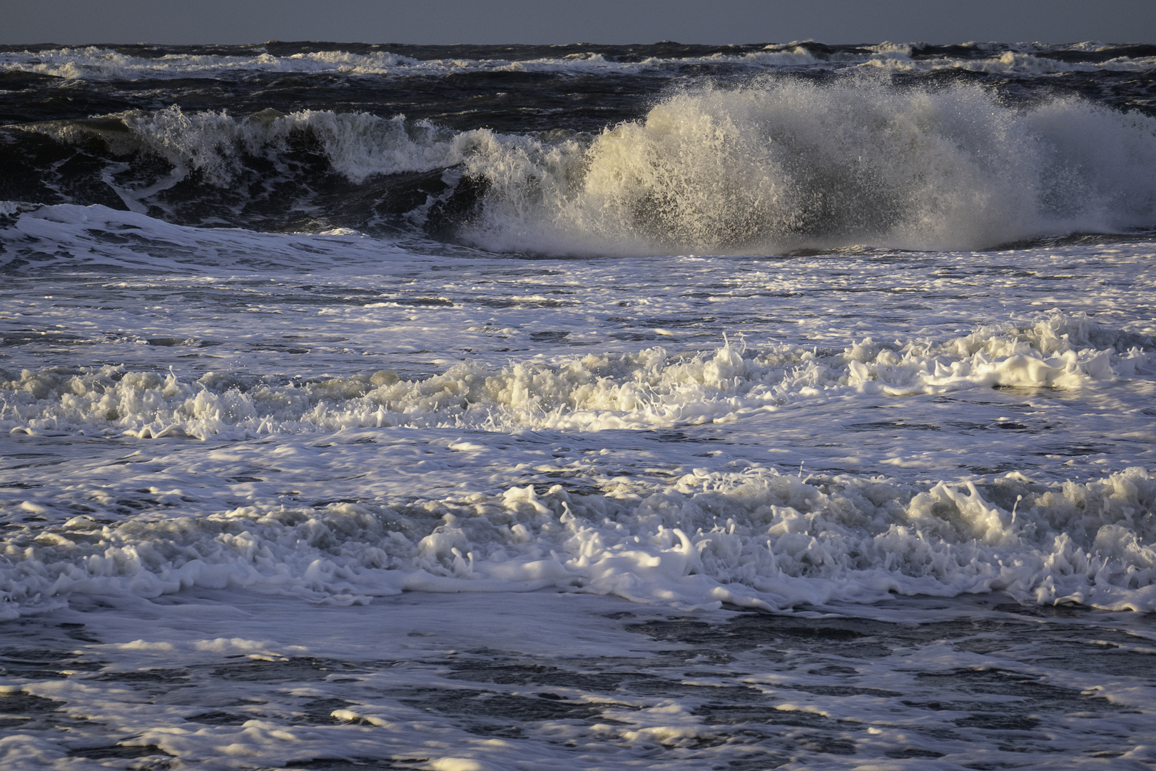 Brandung am Strand von Sylt