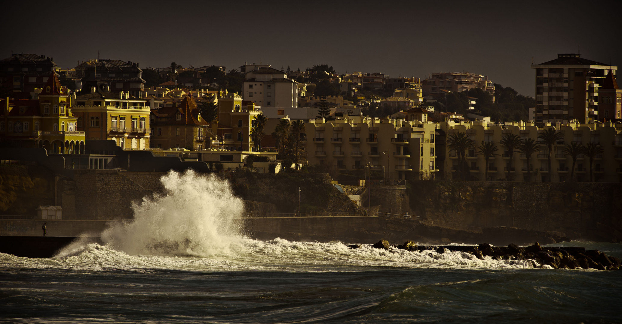 Brandung in Cascais