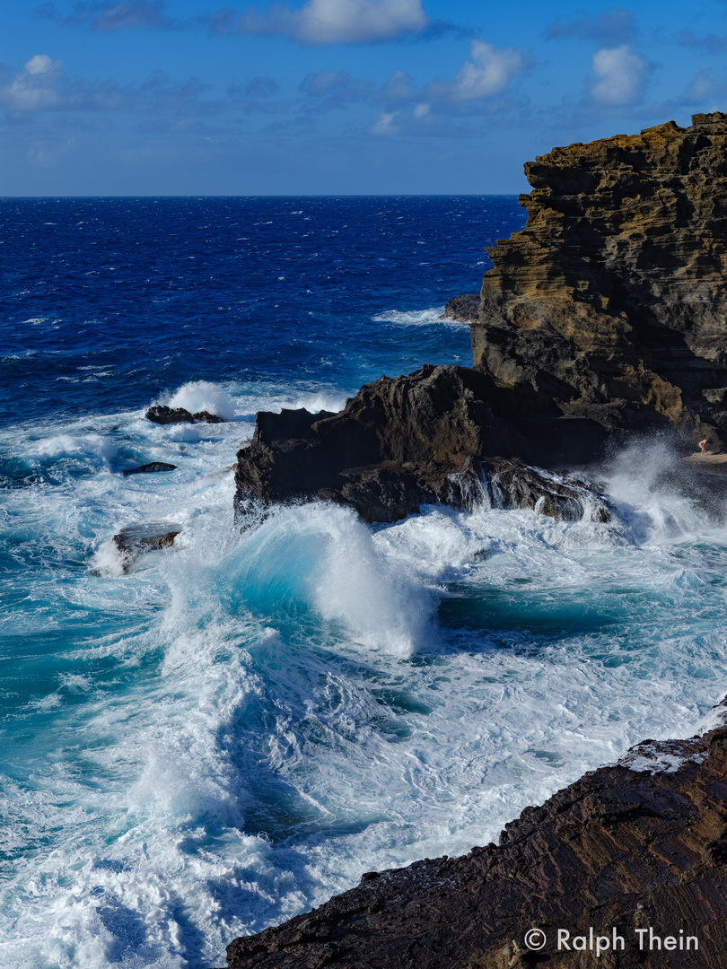 Brandung in der Hanauma Bay