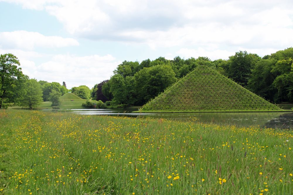 Branitzer Park bei Cottbus Blick auf Land und