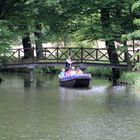 Branitzer Park bei Cottbus: Gondelfahrt zum Pyramidensee